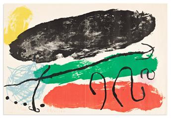 MIRÓ, JOAN. Group of 4 reproductions from his Série I Signed and Inscribed,